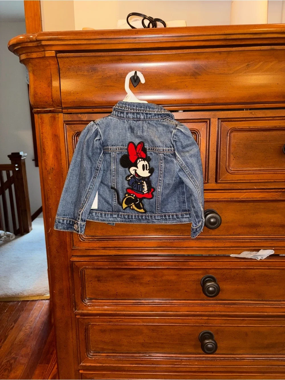 Baby Gap Disney Minnie Mouse Denim Jean Jacket Toddler 18-24 Months NWT